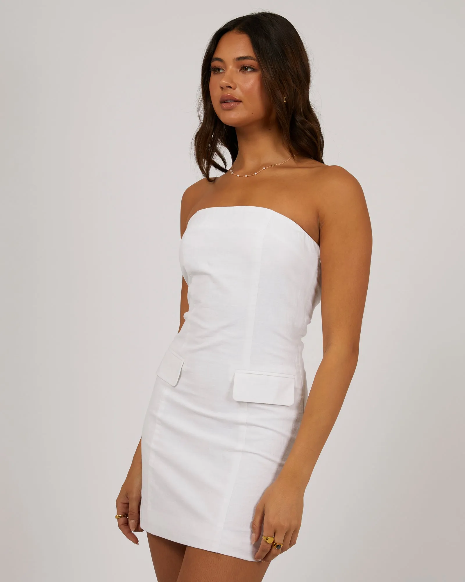 Tilly Mini Dress White sold by edge clothing product image thumbnail 4