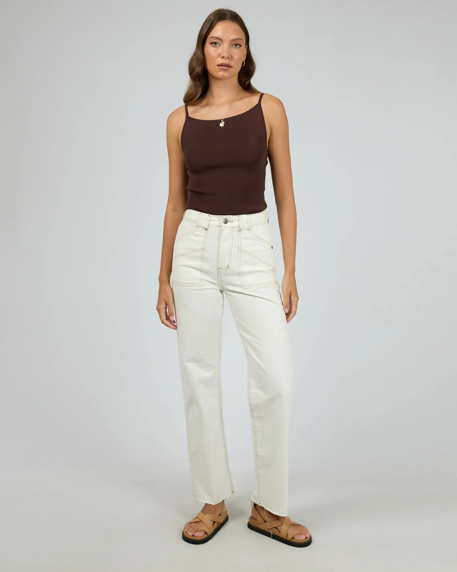 Peggy Top Brown sold by edge clothing product image thumbnail 2