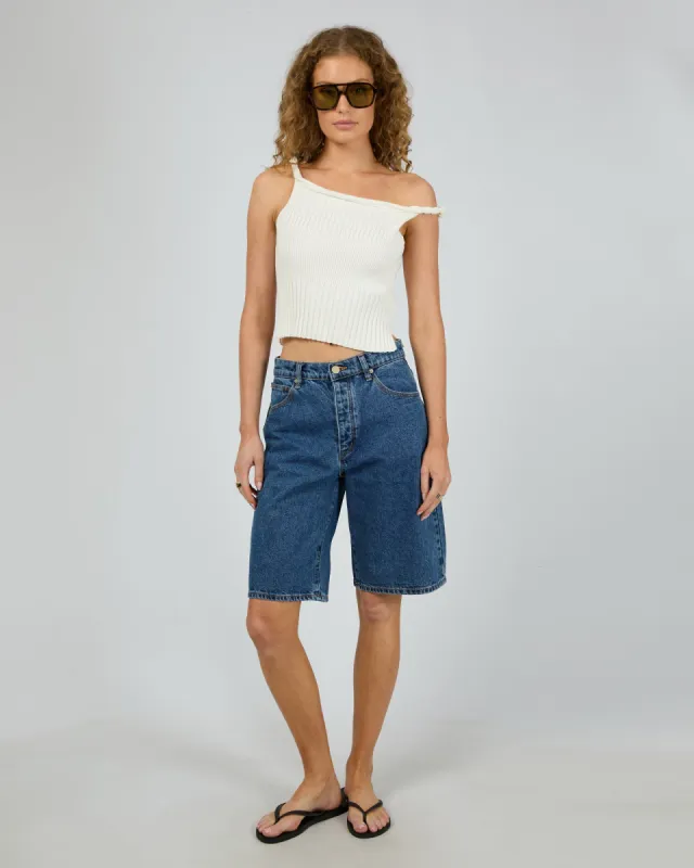 Luca Twist Top White sold by edge clothing