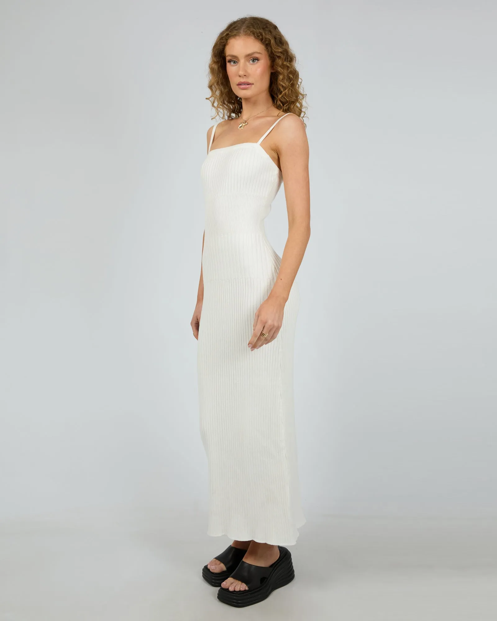 Luca Knit Maxi Dress White sold by edge clothing product image thumbnail 4