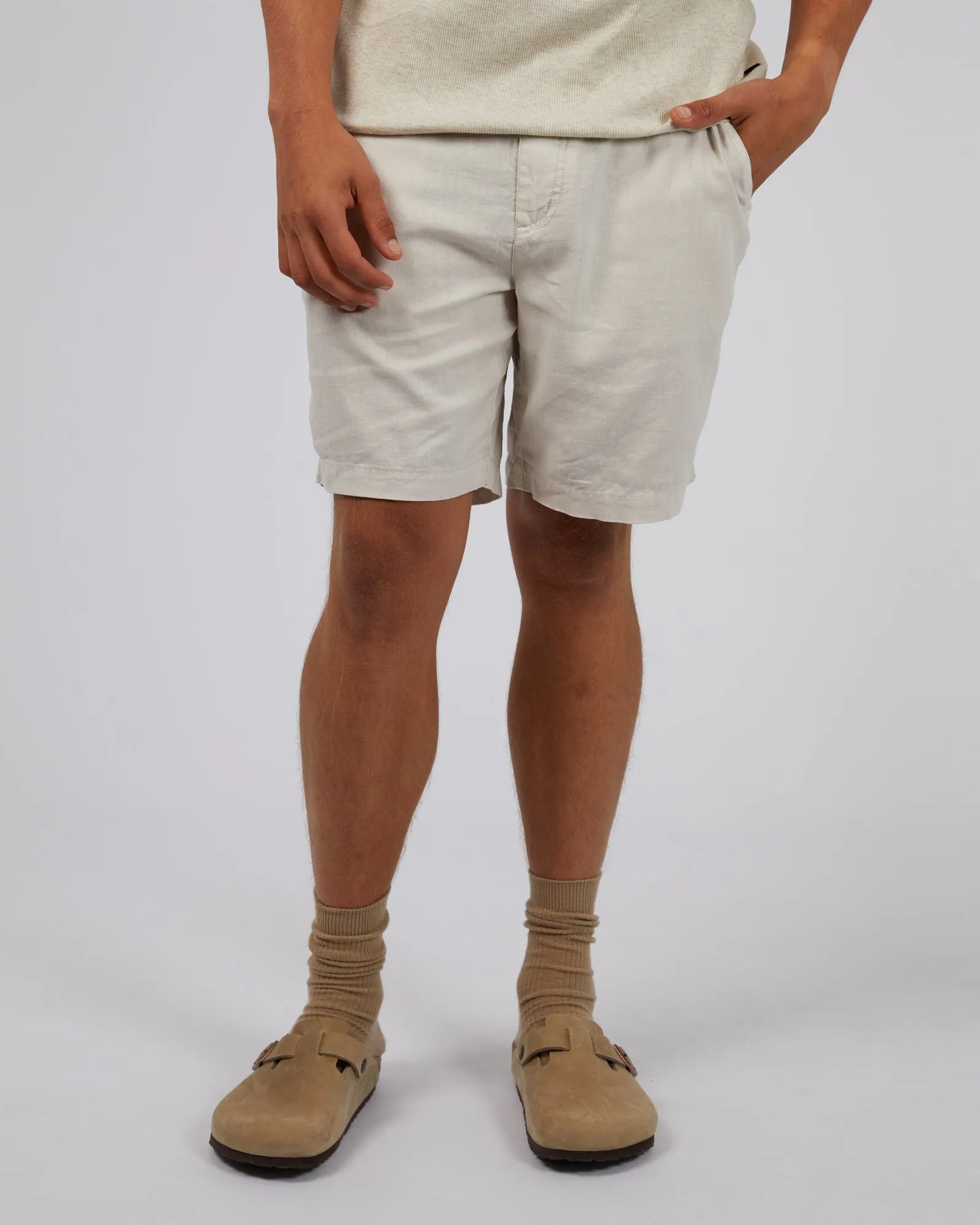 Tab Linen Short Oat sold by edge clothing product image thumbnail 4