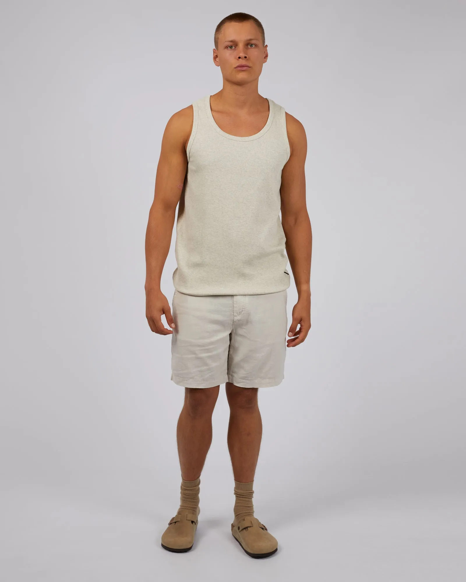 Tab Linen Short Oat sold by edge clothing product image thumbnail 2
