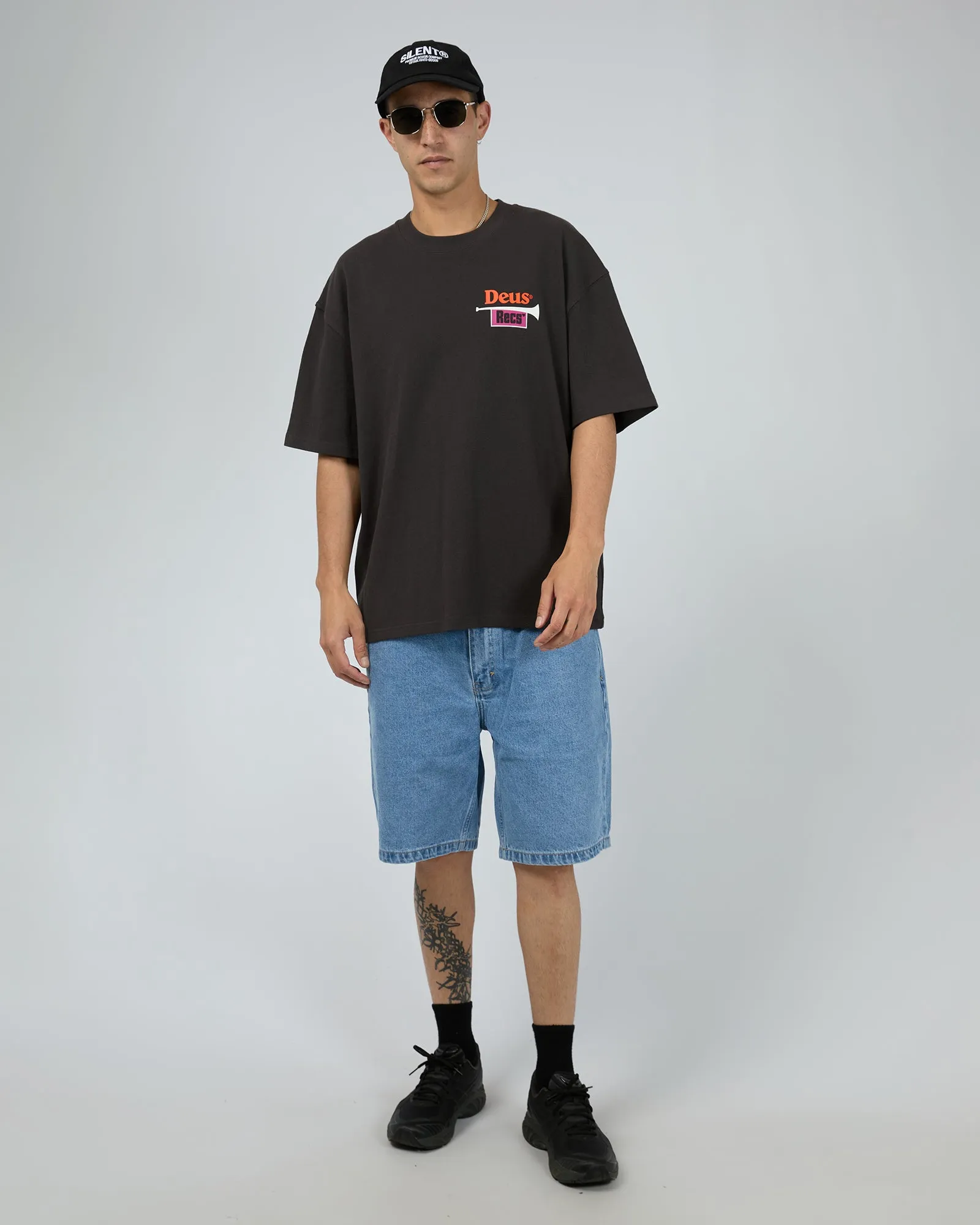 Brassworks Tee Anthracite sold by edge clothing