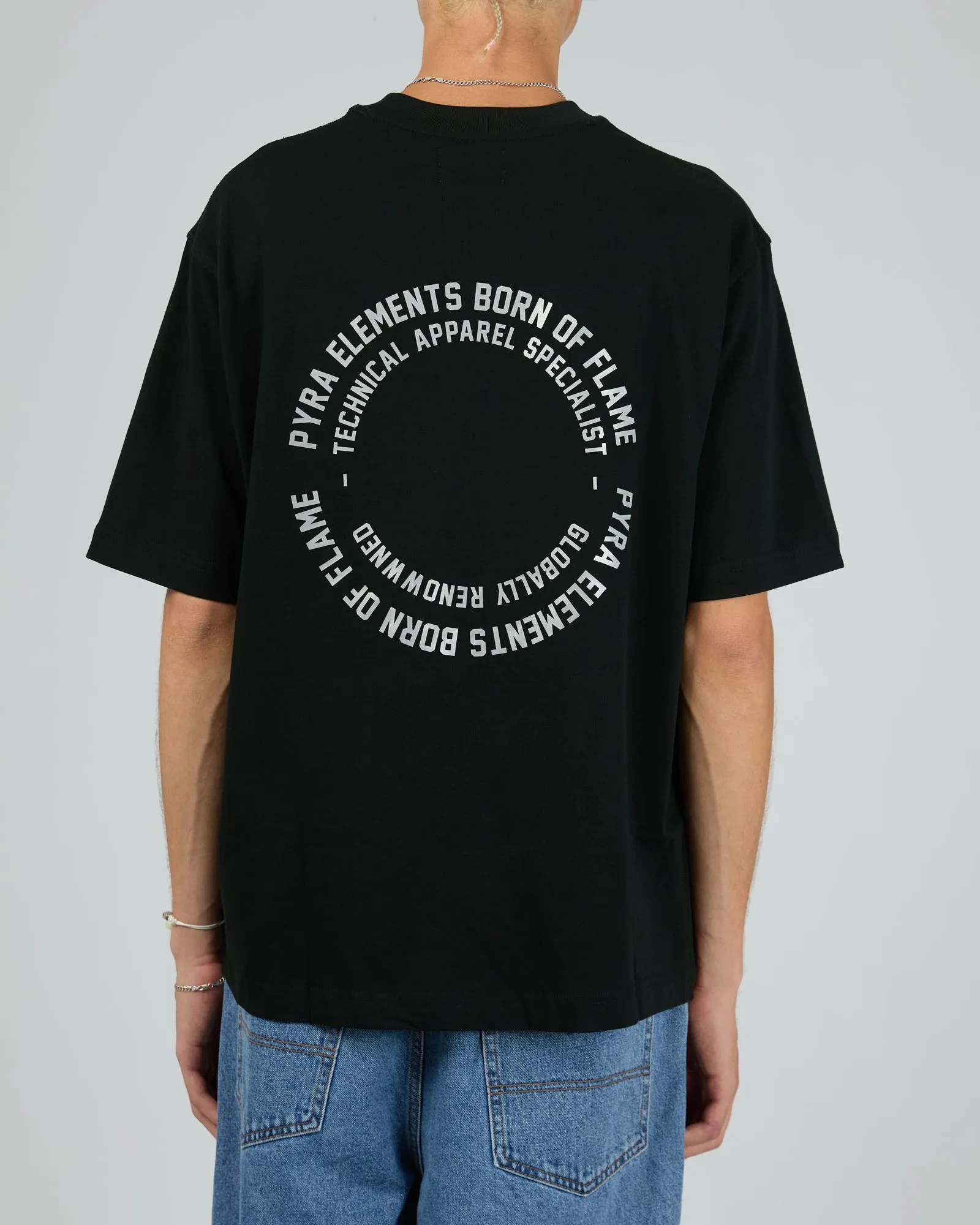 Global Spiral Tee Black sold by edge clothing product image thumbnail 2