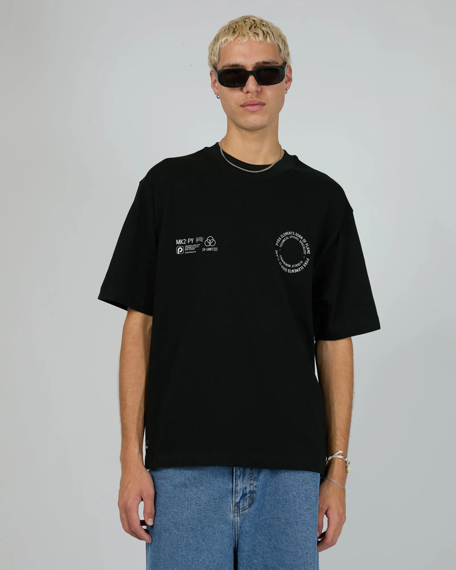 Global Spiral Tee Black sold by edge clothing product image thumbnail 3