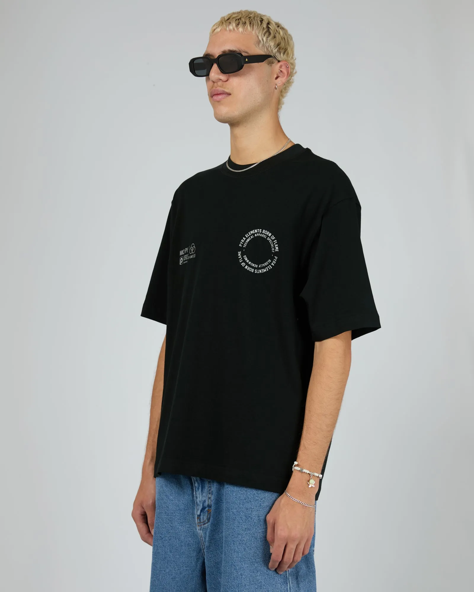 Global Spiral Tee Black sold by edge clothing product image thumbnail 4