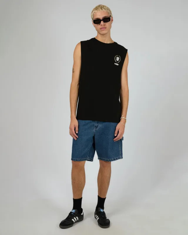 Emperor Muscle Top Black sold by edge clothing