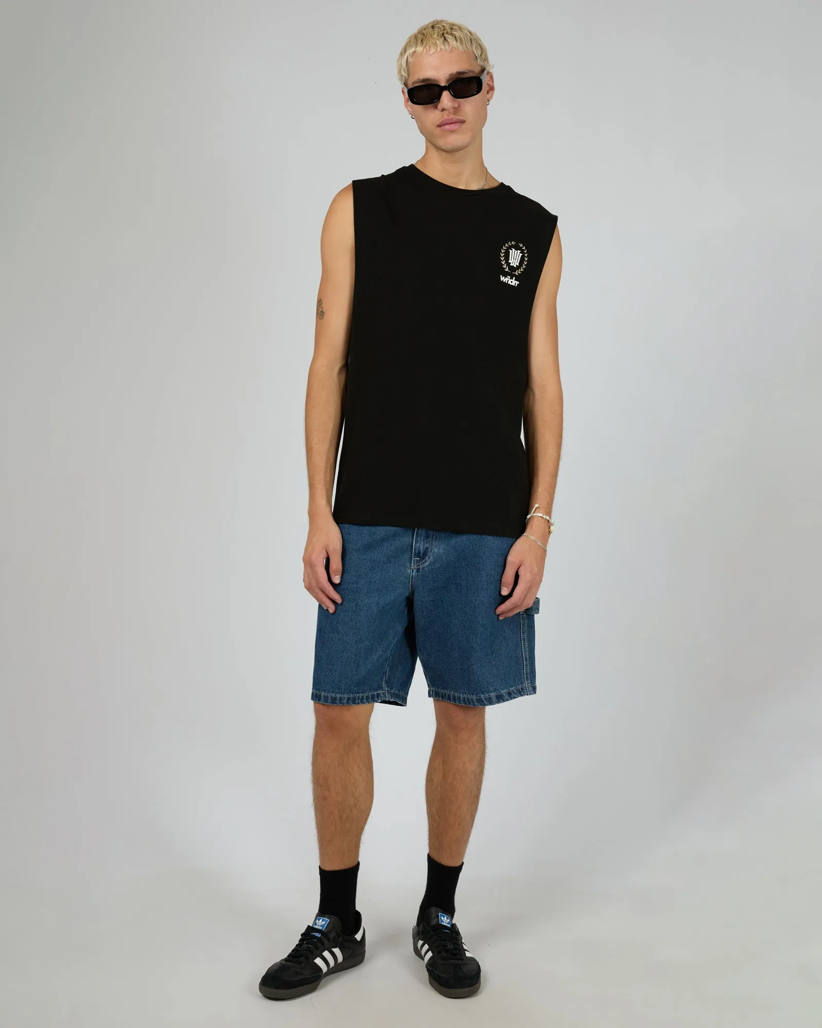 Emperor Muscle Top Black sold by edge clothing