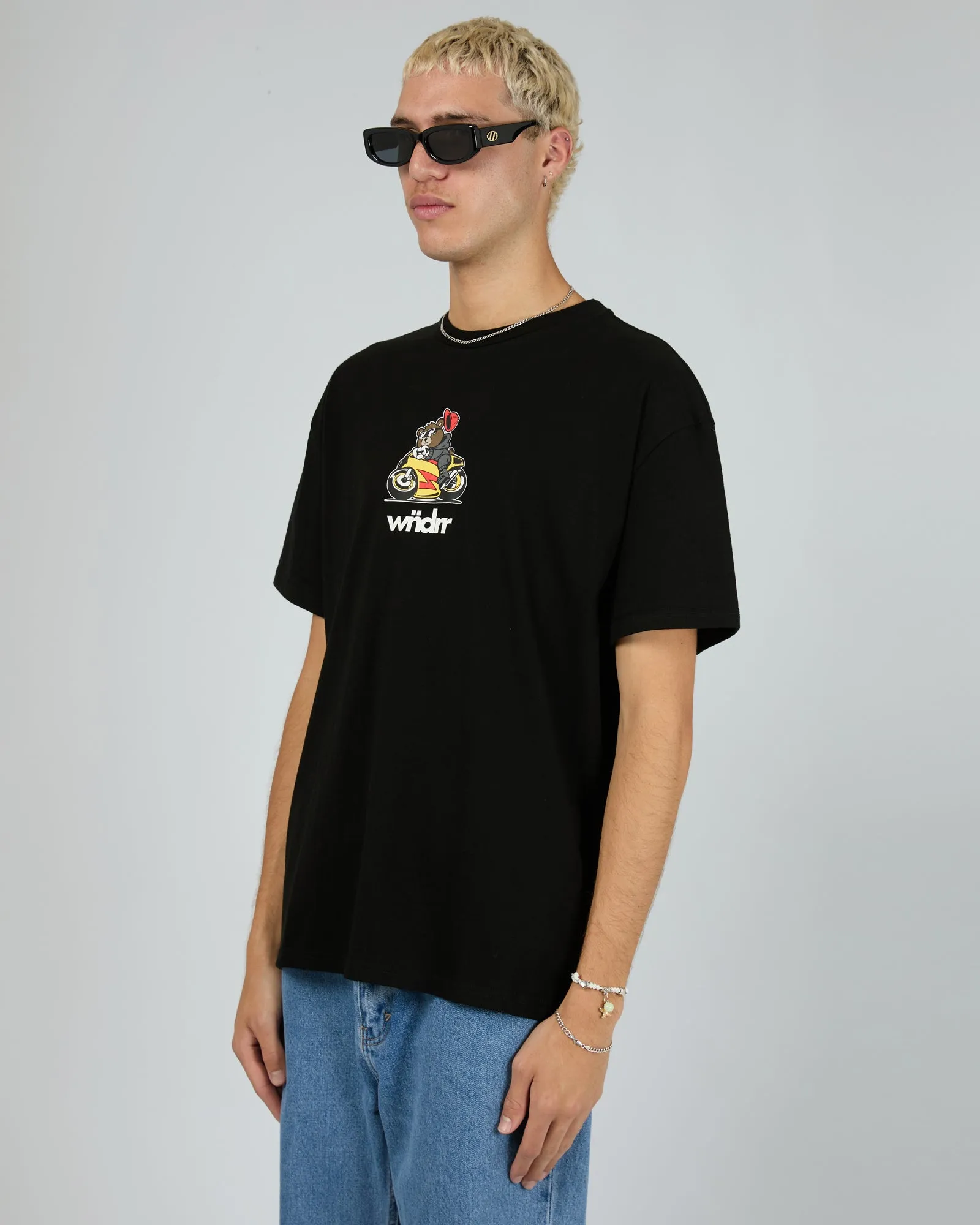 Biker Box Fit Tee Black sold by edge clothing product image thumbnail 4