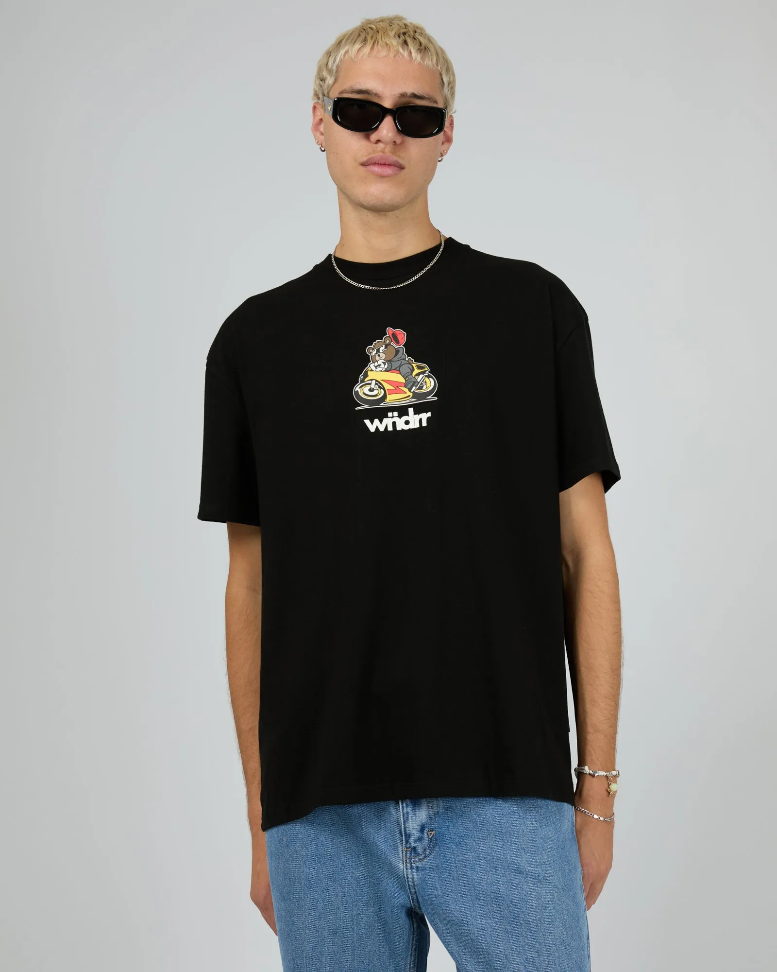 Biker Box Fit Tee Black sold by edge clothing product image thumbnail 3