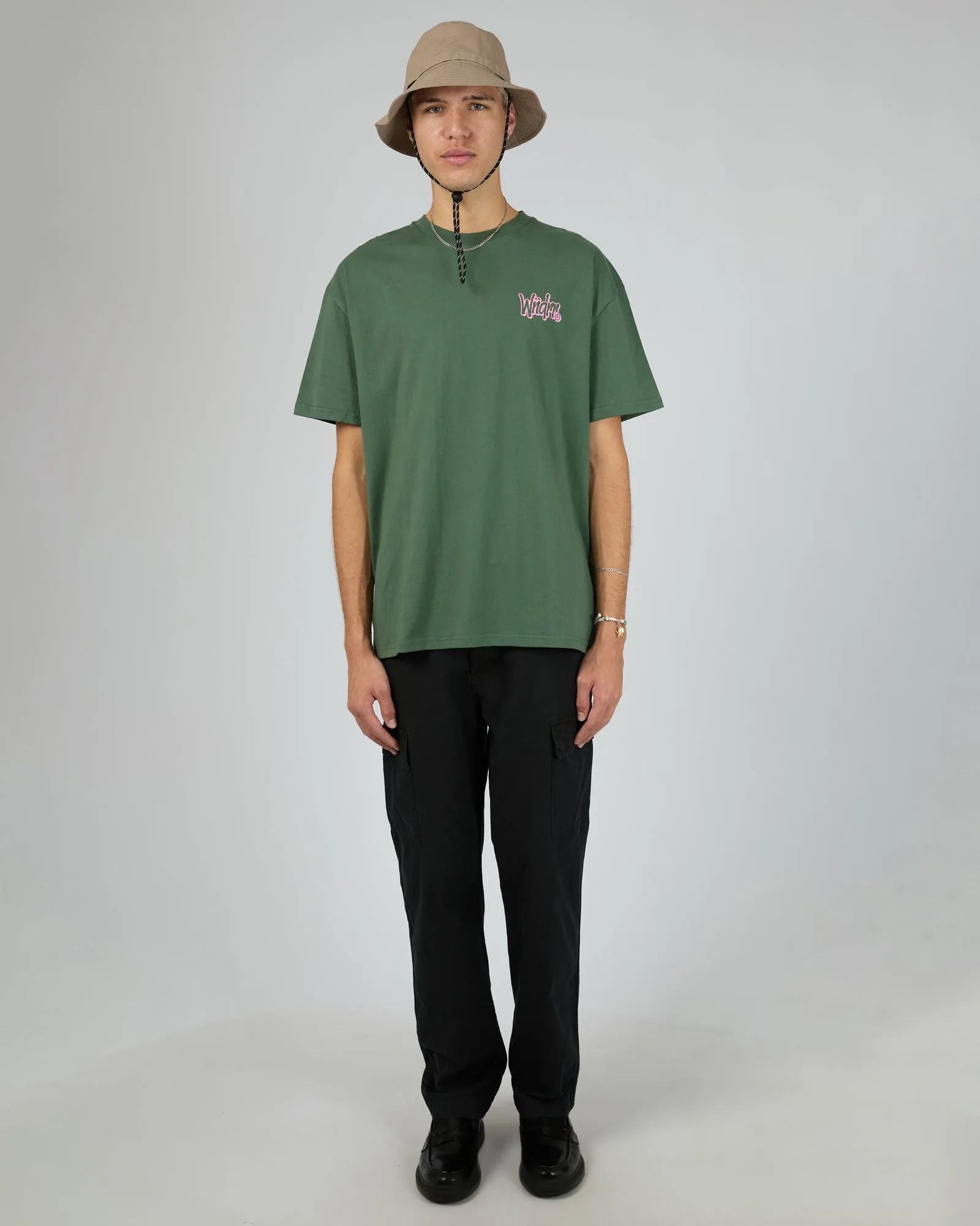 Starter Box Fit Tee Dark Green sold by edge clothing