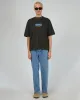 Fangs Boxcar Tee Worn Black sold by edge clothing