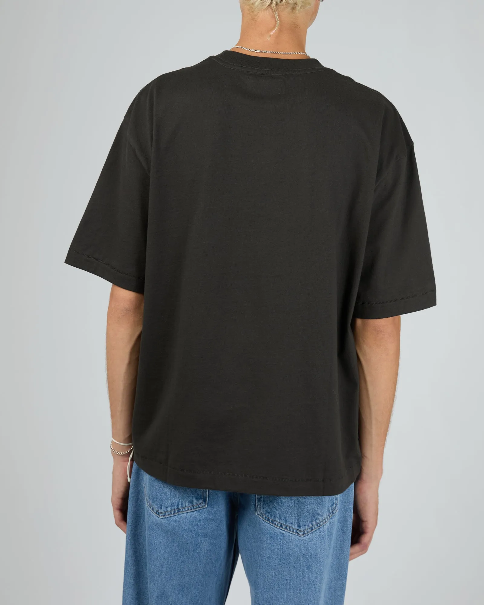 Fangs Boxcar Tee Worn Black sold by edge clothing product image thumbnail 2