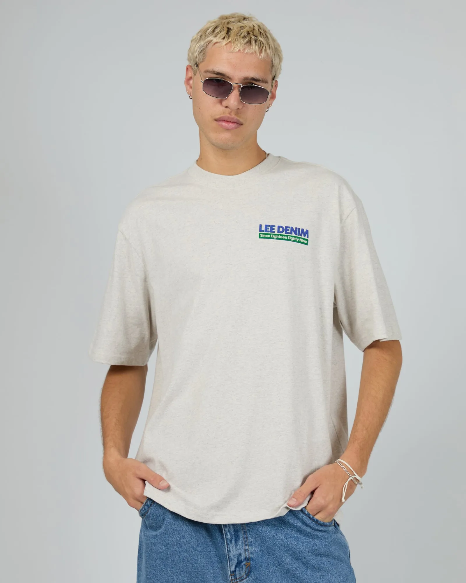 Trade Baggy Tee Grey Marle sold by edge clothing product image thumbnail 3