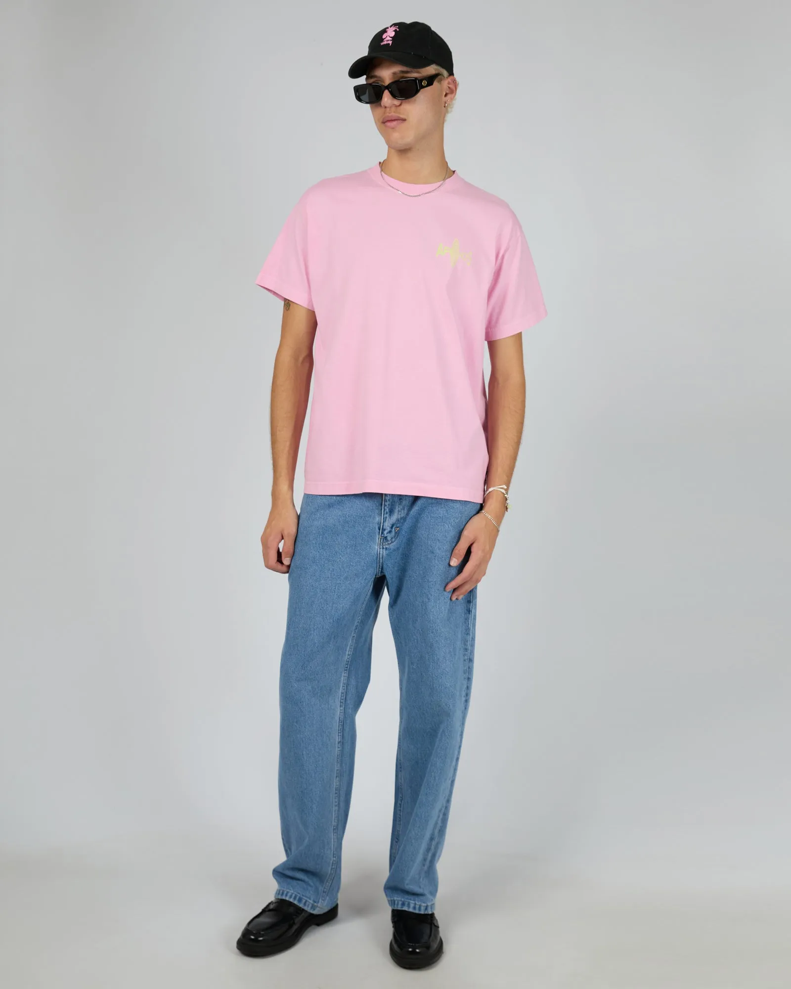 Altered Heavy Weight Boxy Fit Tee Vintage Pink sold by edge clothing