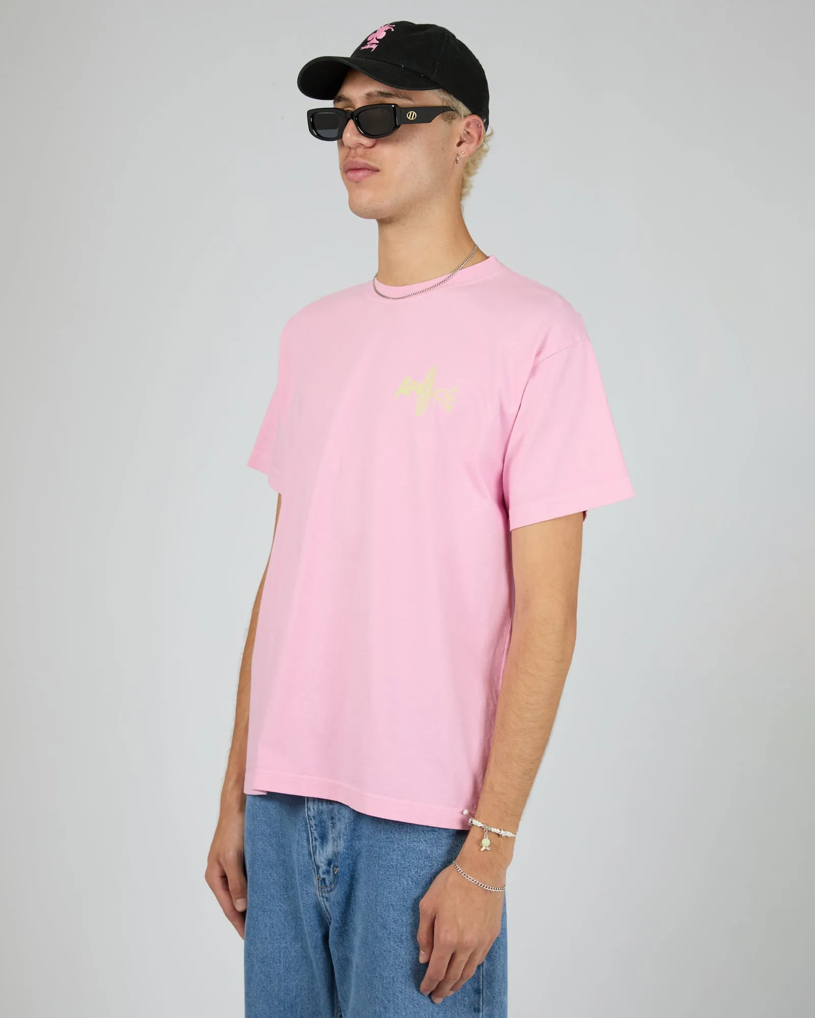 Altered Heavy Weight Boxy Fit Tee Vintage Pink sold by edge clothing product image thumbnail 4