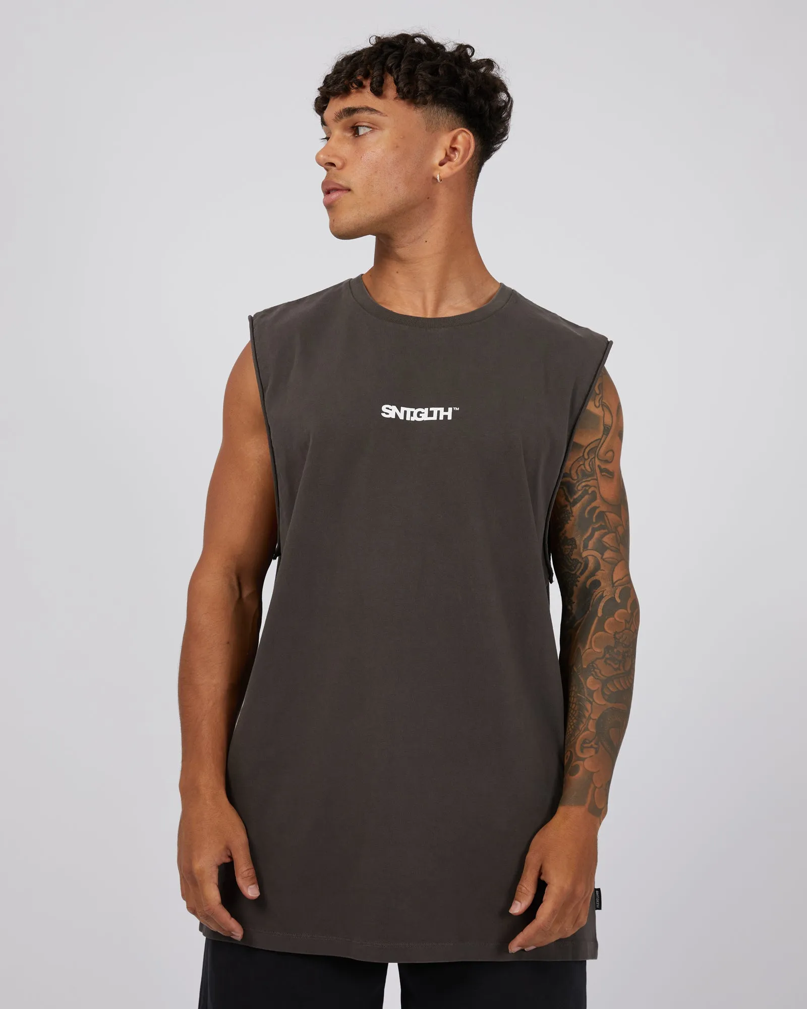 Overwrite Muscle Coal sold by edge clothing