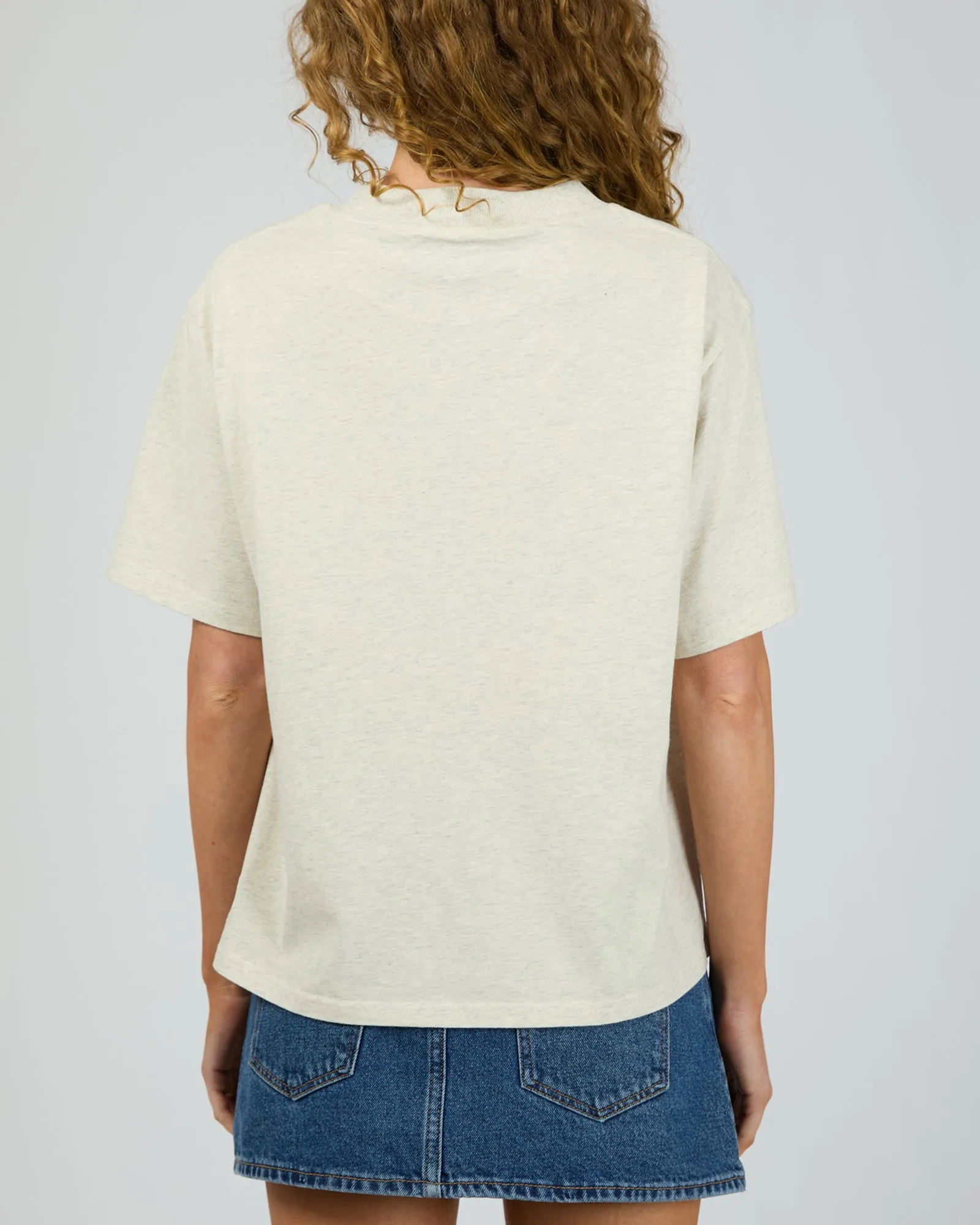 Barbed Butterfly Box Tee Snow Marle sold by edge clothing product image thumbnail 4