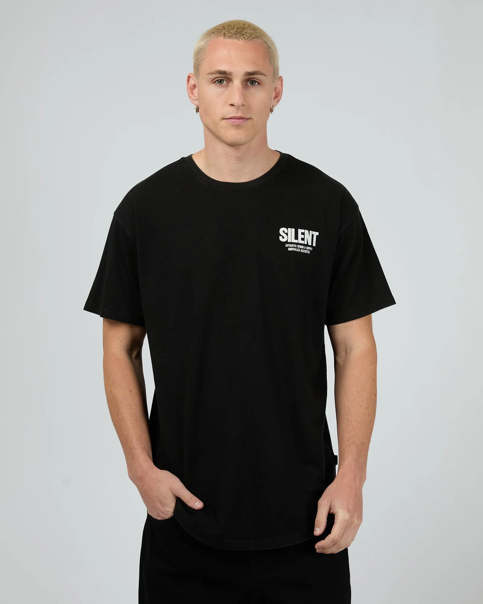 Reverse Tee Washed Black sold by edge clothing product image thumbnail 3