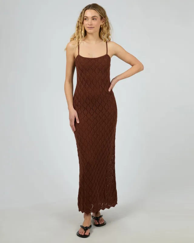 Hunter Maxi Dress Brown sold by edge clothing