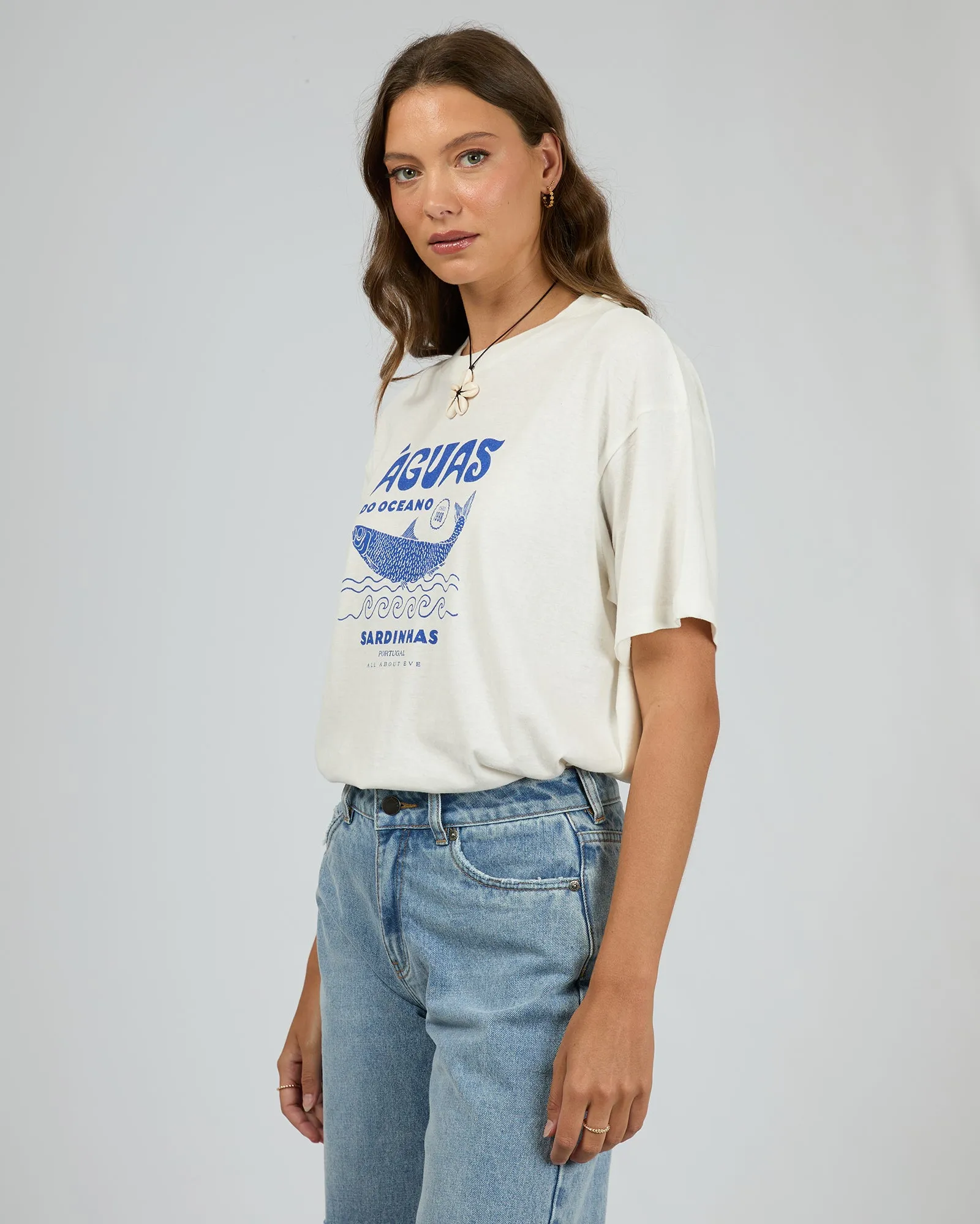 Marina Oversized Tee Vintage White sold by edge clothing product image thumbnail 4