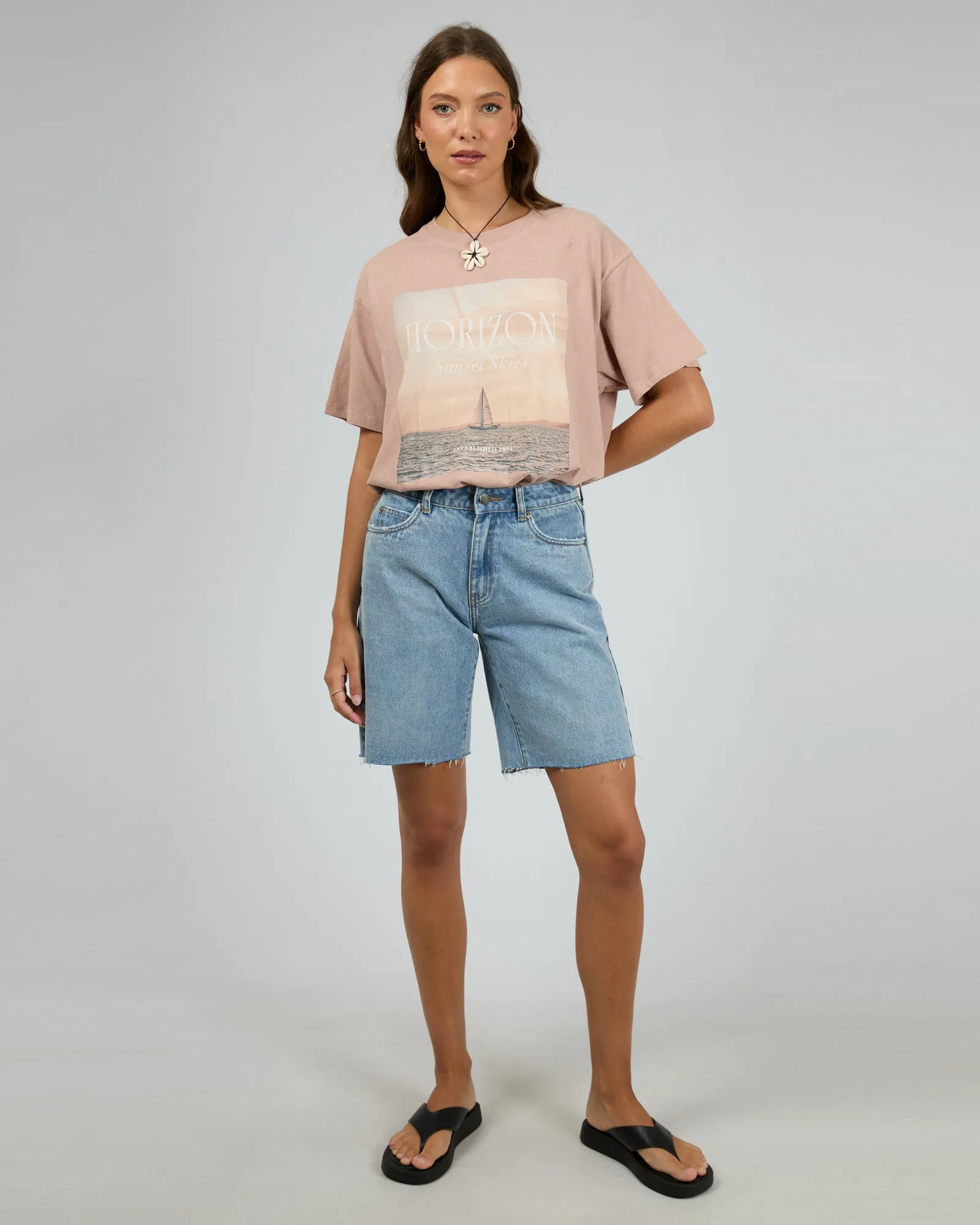 Horizon Oversized Tee Fawn sold by edge clothing product image thumbnail 2