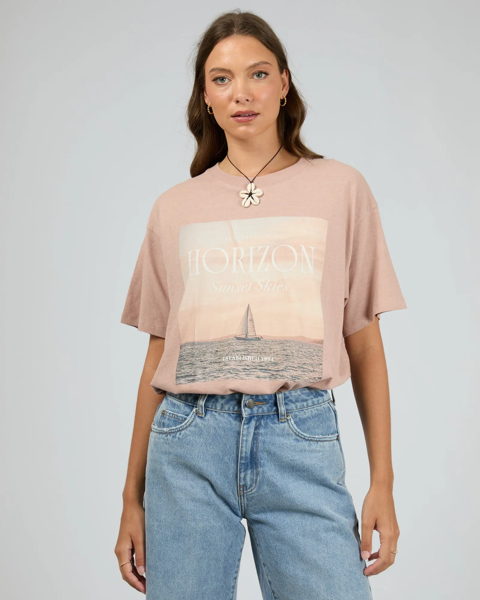 Horizon Oversized Tee Fawn sold by edge clothing