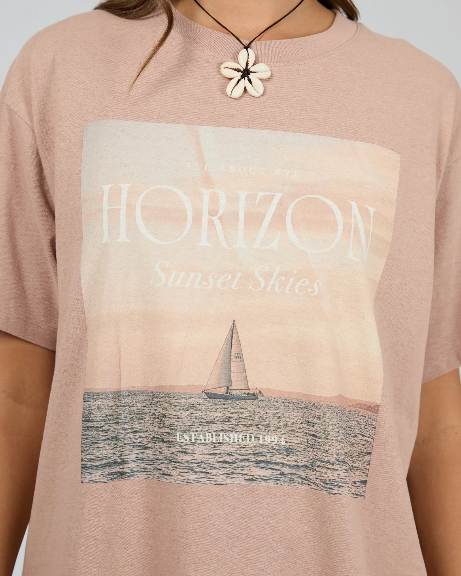 Horizon Oversized Tee Fawn sold by edge clothing product image thumbnail 5