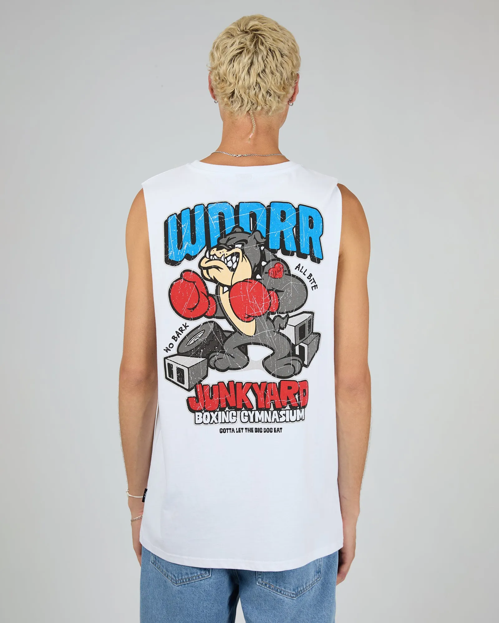 Junkyard Muscle Top White sold by edge clothing product image thumbnail 2