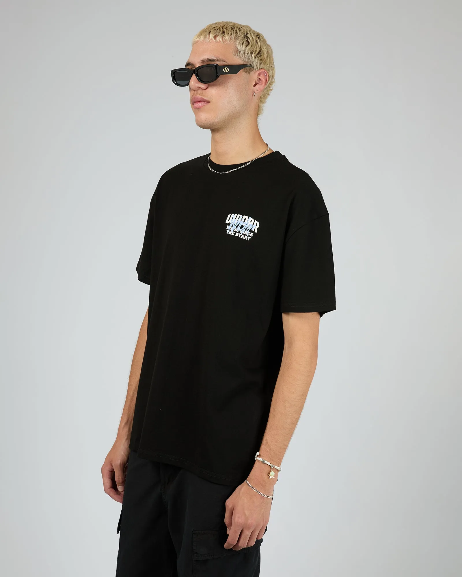 Top Tier Box Fit Tee Black sold by edge clothing product image thumbnail 3