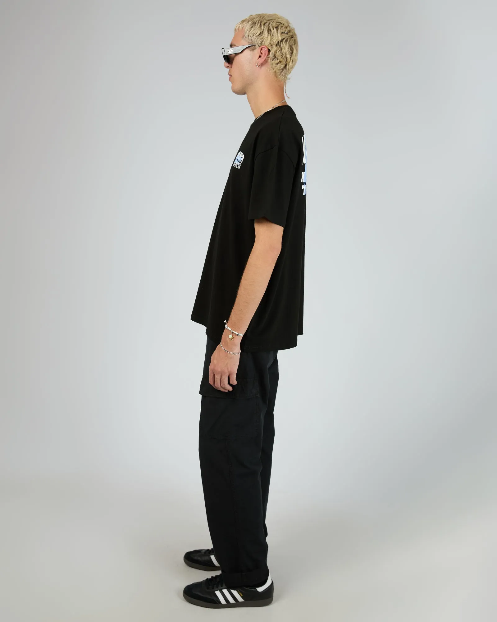 Top Tier Box Fit Tee Black sold by edge clothing product image thumbnail 5