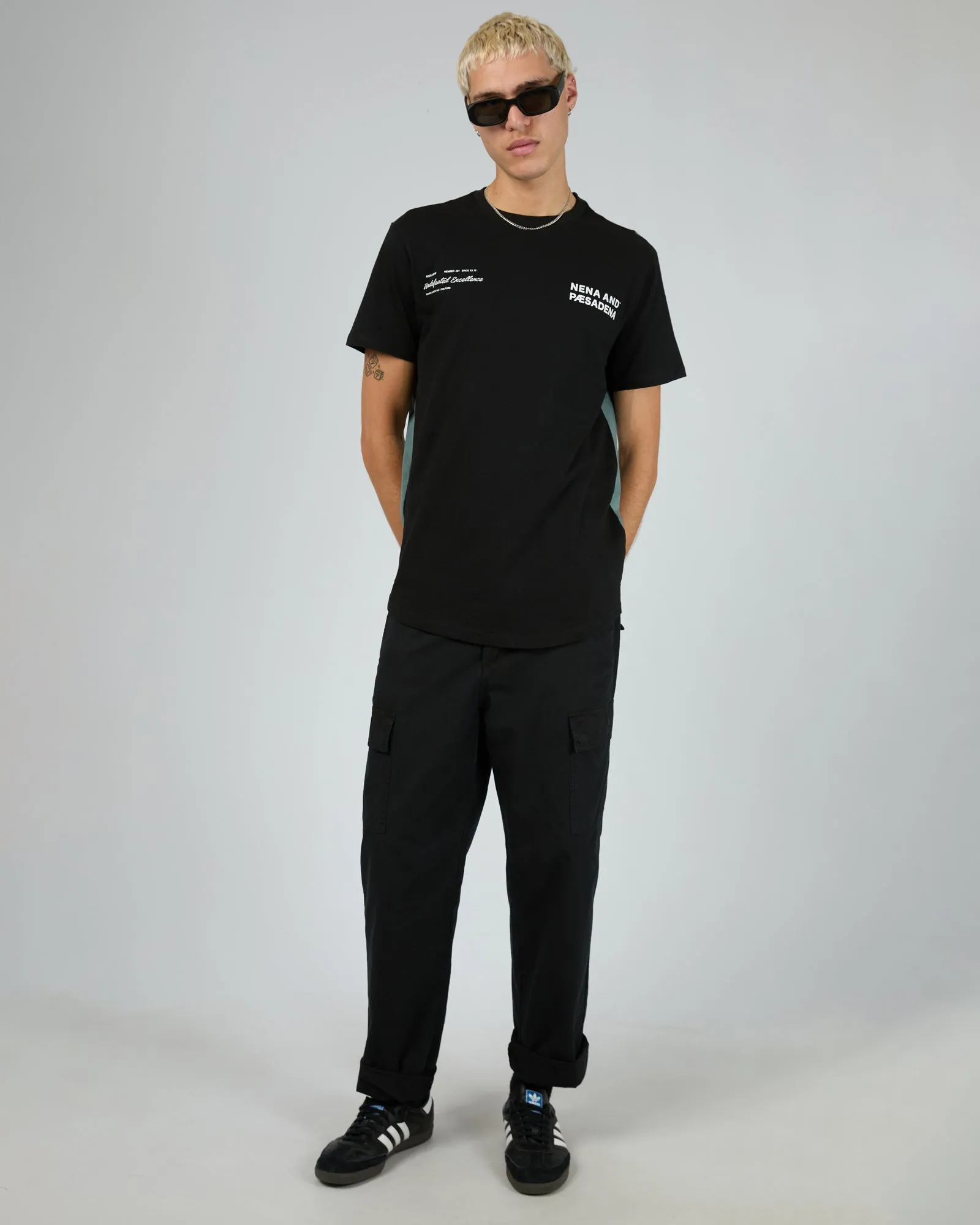 Module Dual Curved Tee Black sold by edge clothing