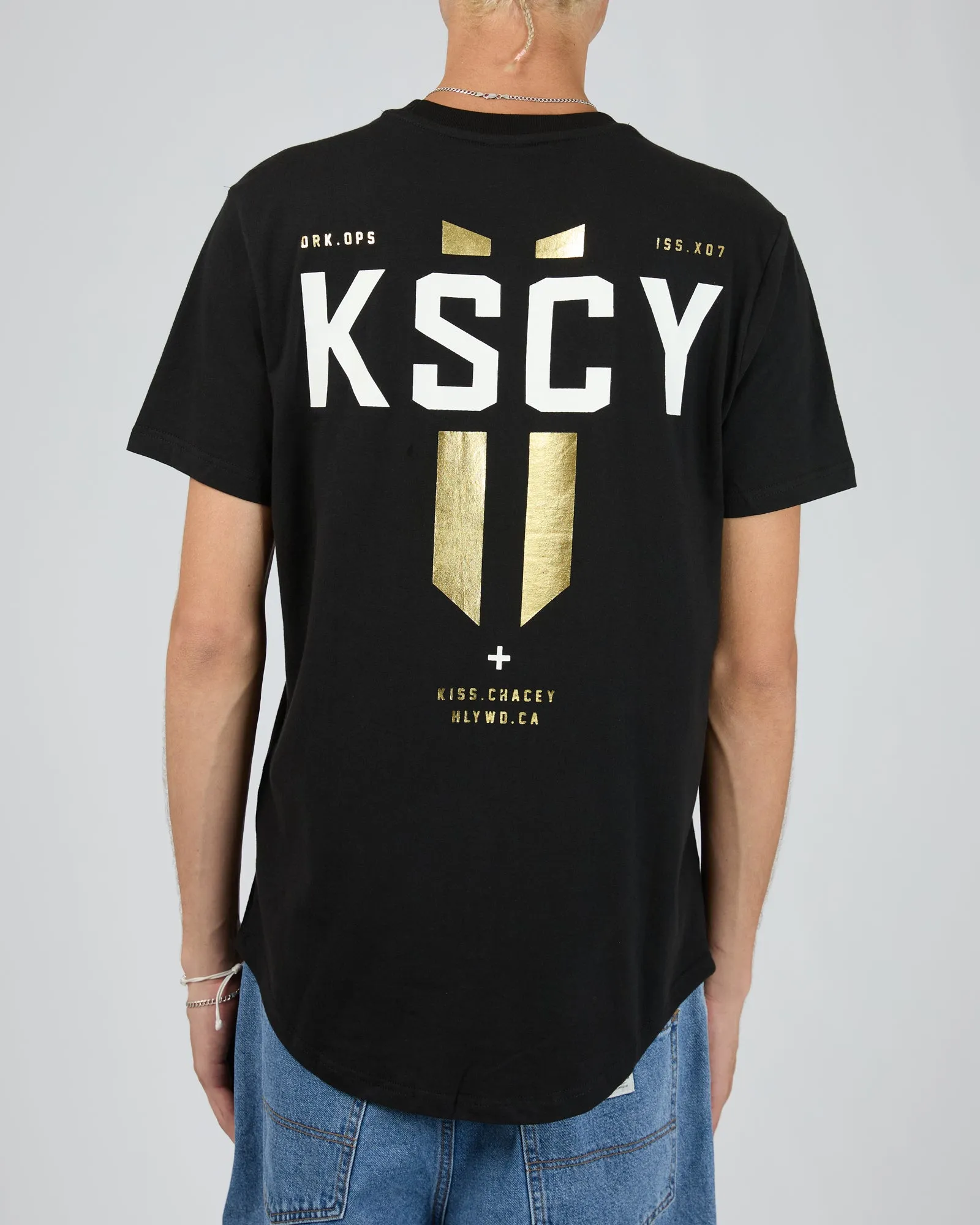 Imperium Dual Curved Tee Black sold by edge clothing product image thumbnail 2