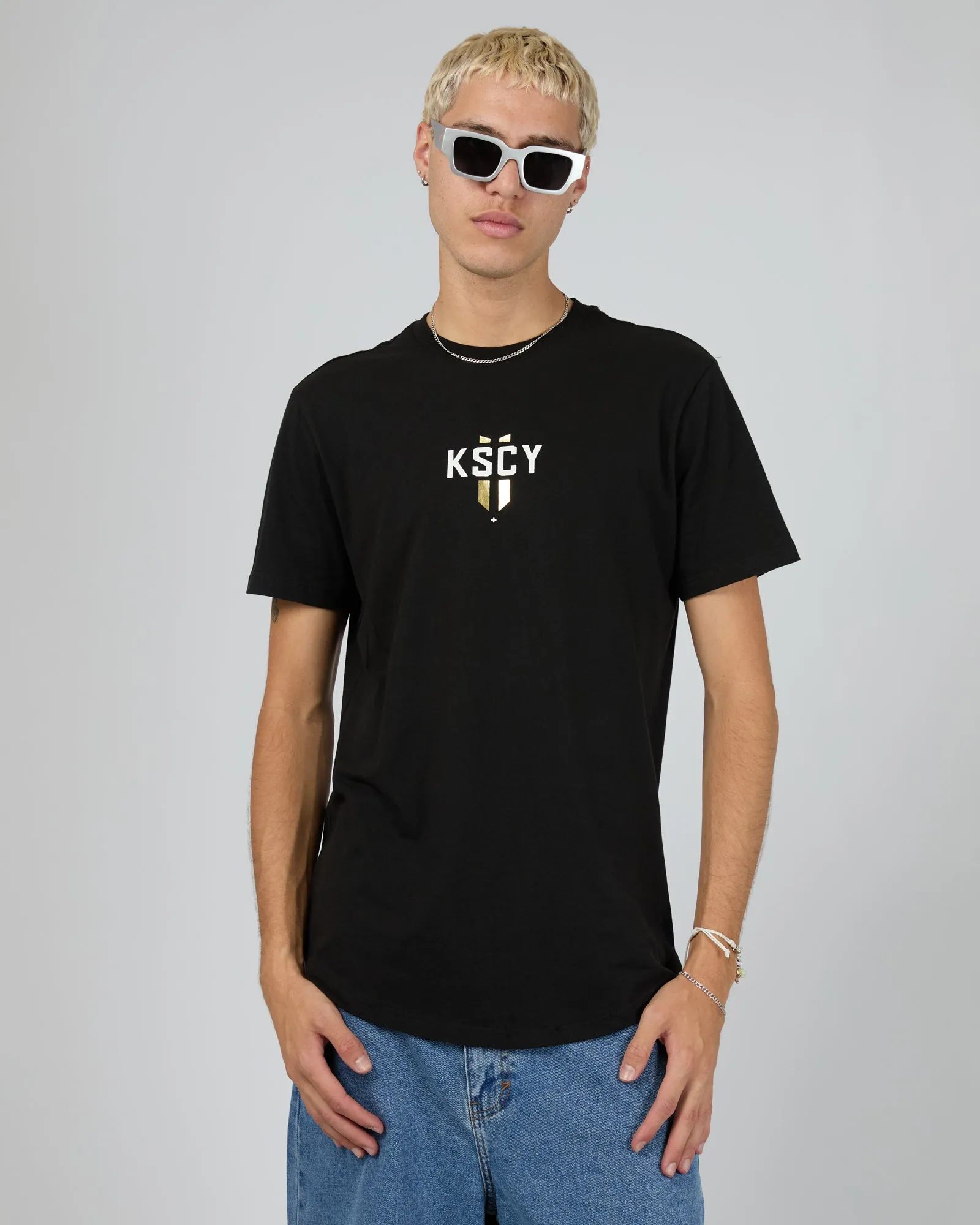 Imperium Dual Curved Tee Black sold by edge clothing product image thumbnail 3