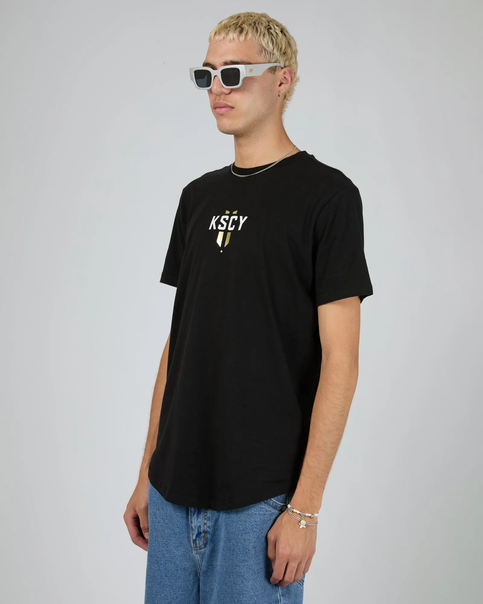 Imperium Dual Curved Tee Black sold by edge clothing product image thumbnail 4