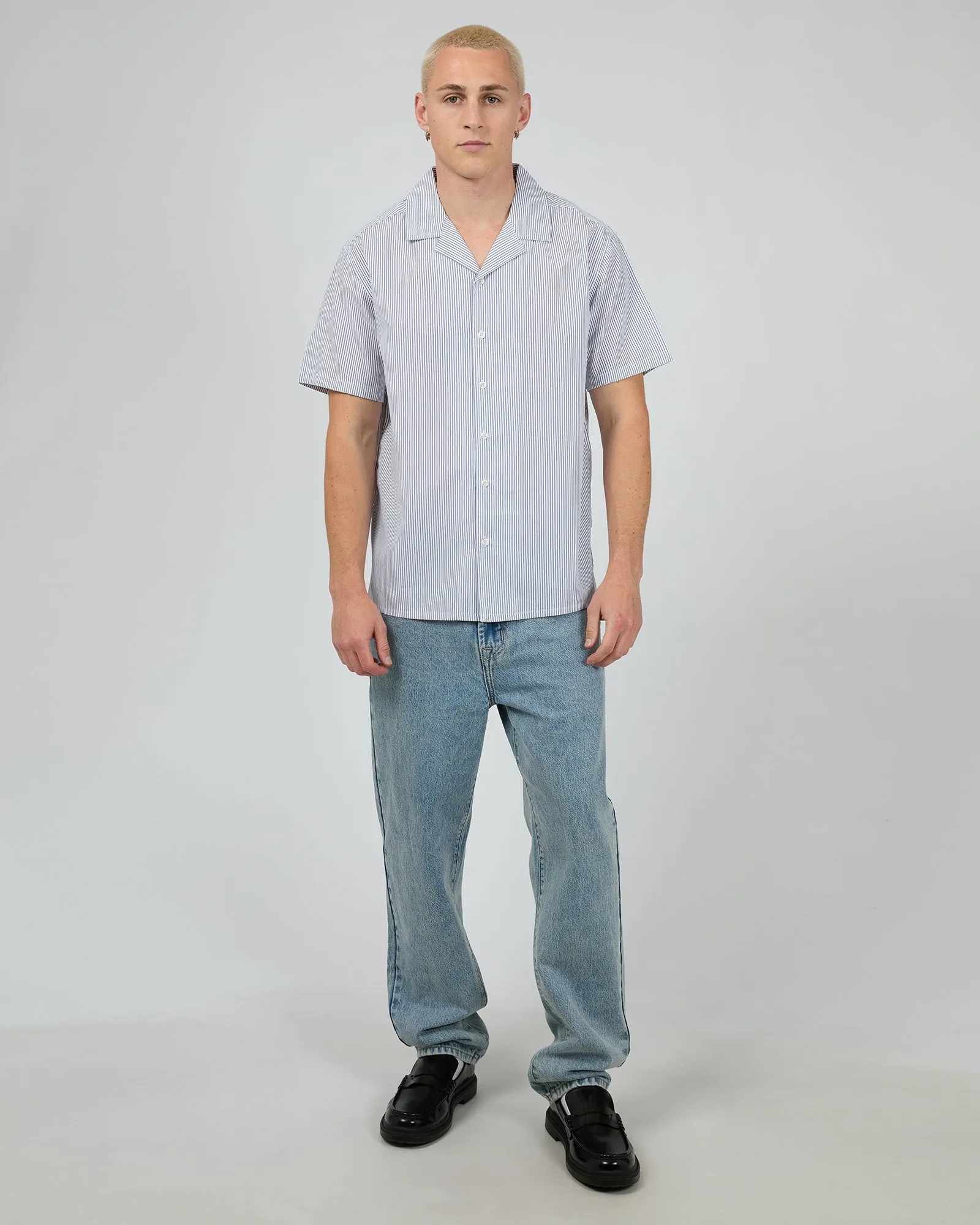 Charlie Stripe Shirt White sold by edge clothing product image thumbnail 2