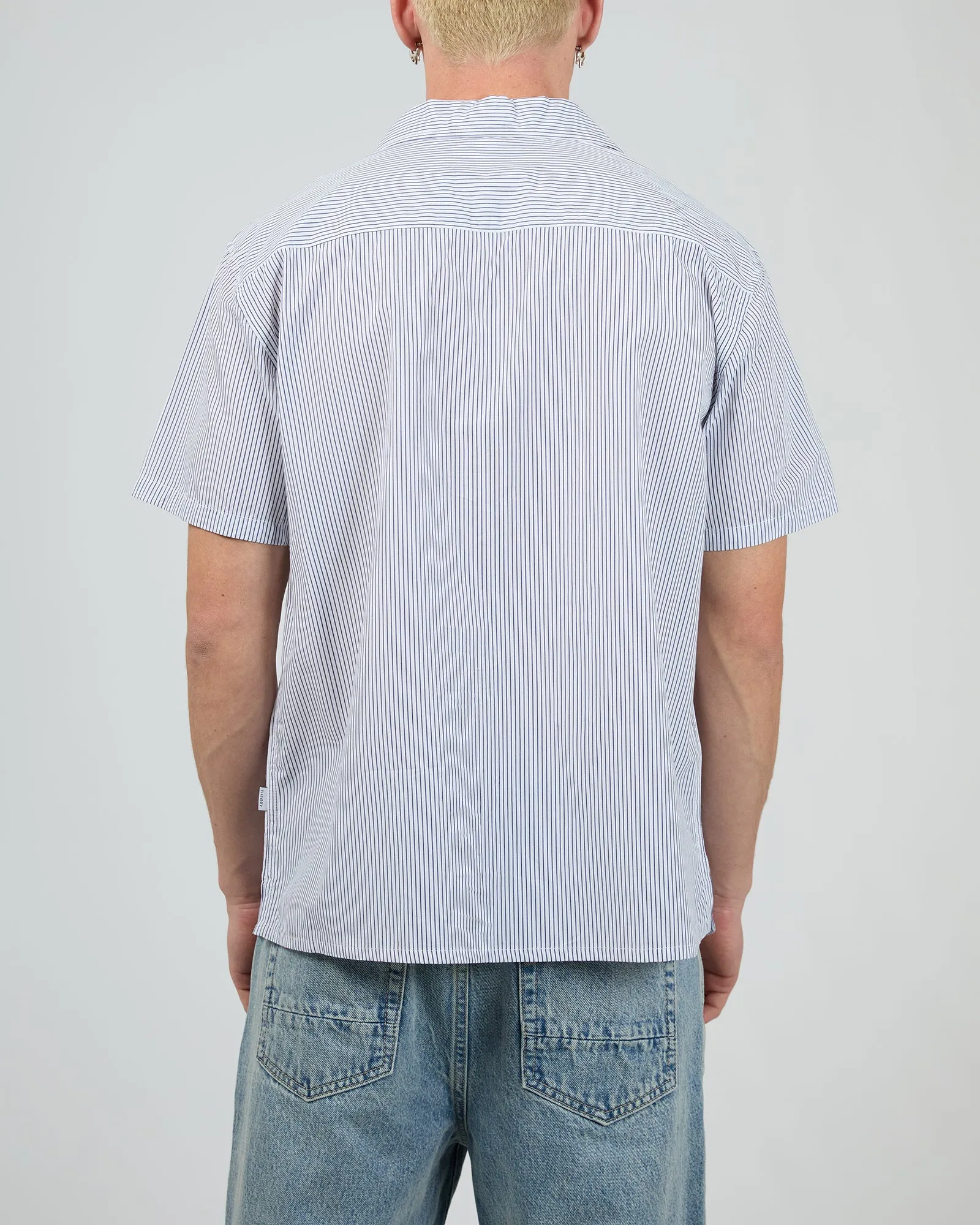 Charlie Stripe Shirt White sold by edge clothing product image thumbnail 3