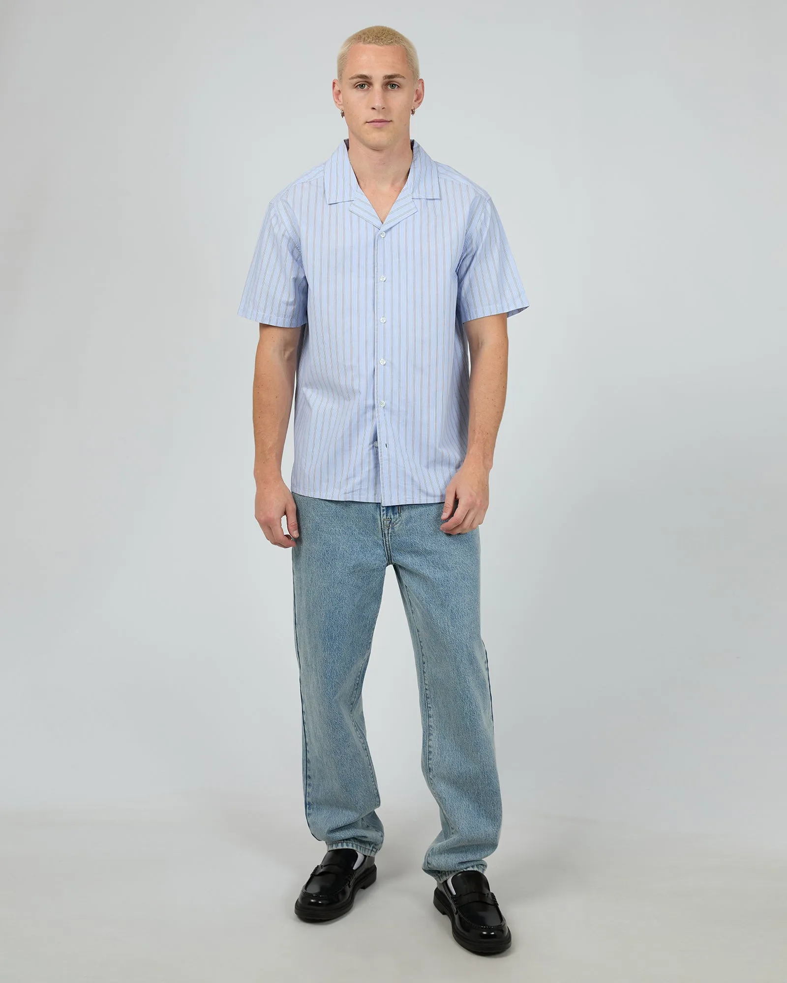 Lenny Stripe Shirt Light Blue sold by edge clothing product image thumbnail 2