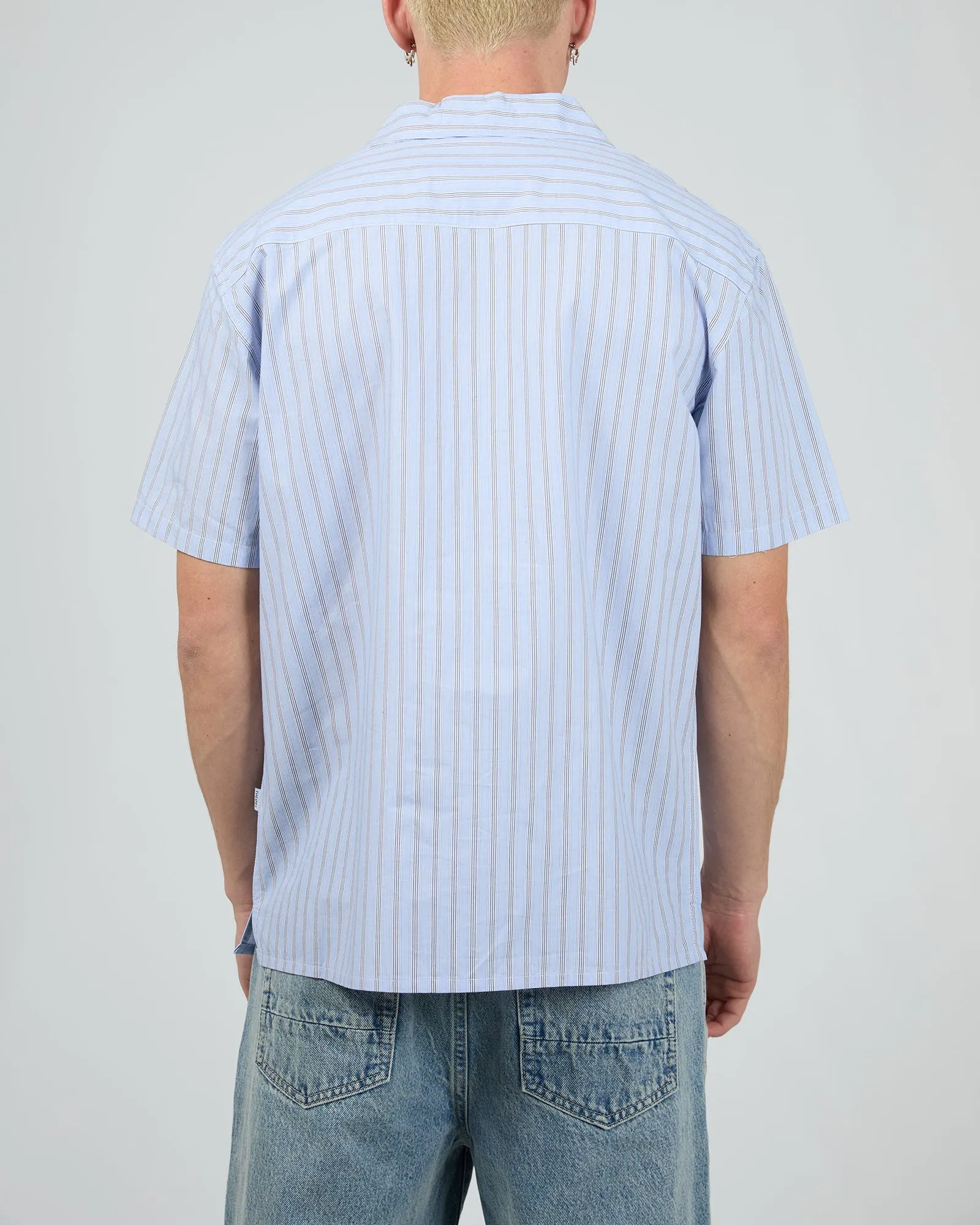 Lenny Stripe Shirt Light Blue sold by edge clothing product image thumbnail 3