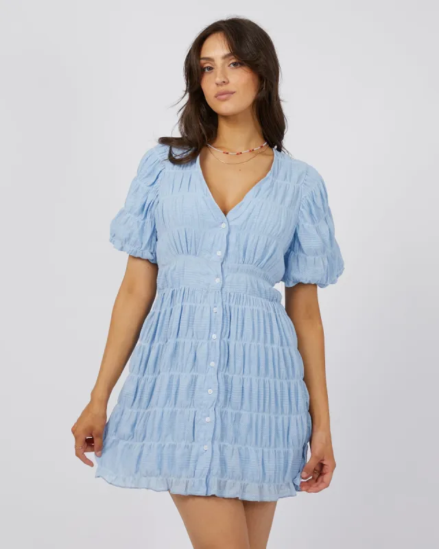 Maude Mini Dress Ocean Blue sold by edge clothing
