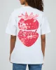 Strawberry Relaxed Tee White sold by edge clothing