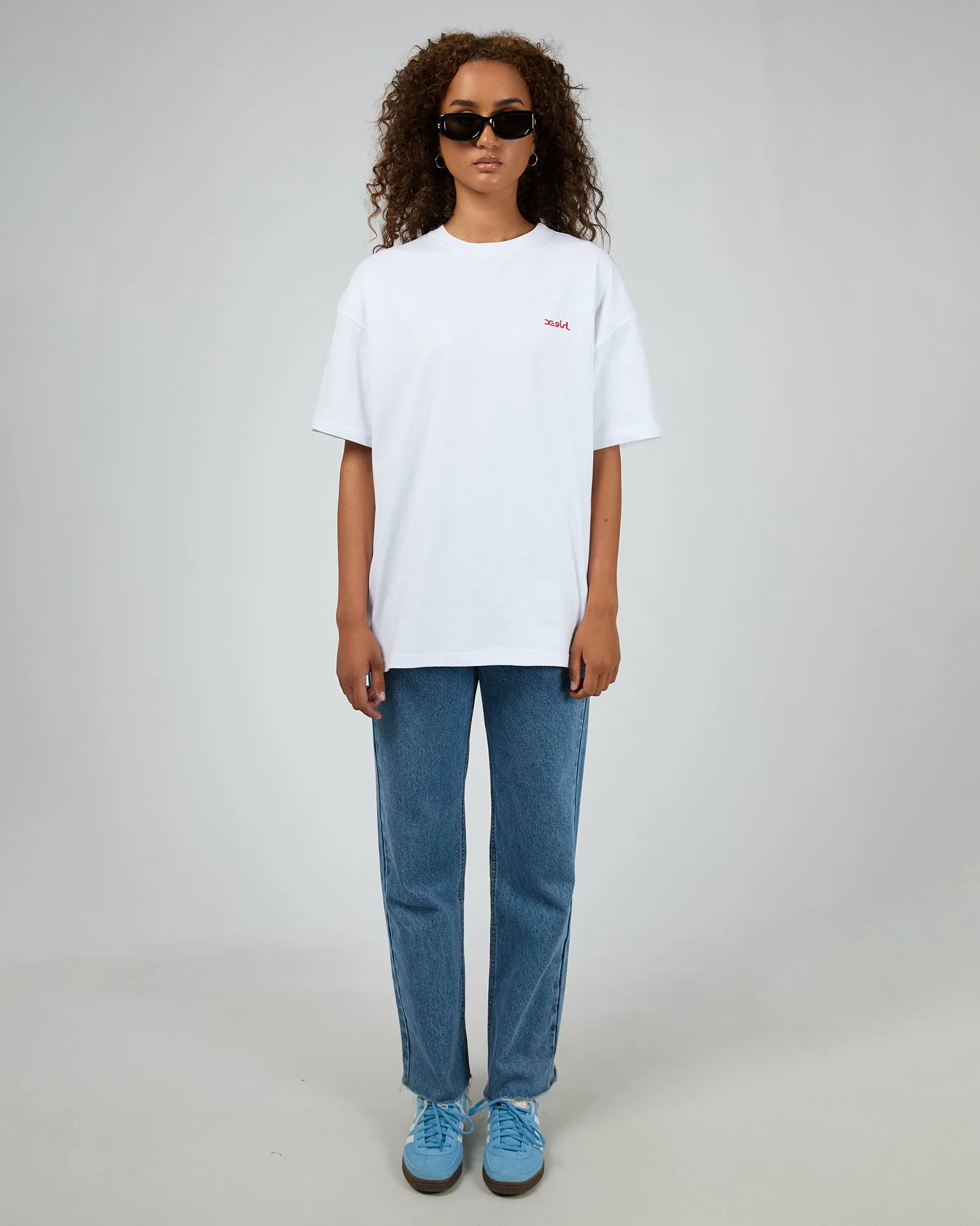 Strawberry Relaxed Tee White sold by edge clothing