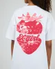 Strawberry Relaxed Tee White sold by edge clothing