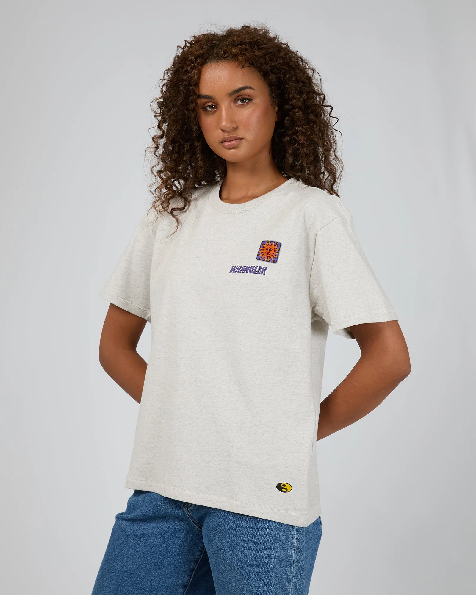 World Tour Relaxed Tee Grey Marle sold by edge clothing product image thumbnail 4