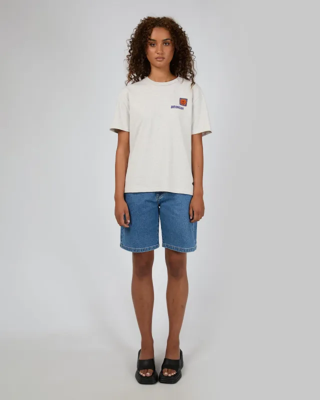 World Tour Relaxed Tee Grey Marle sold by edge clothing