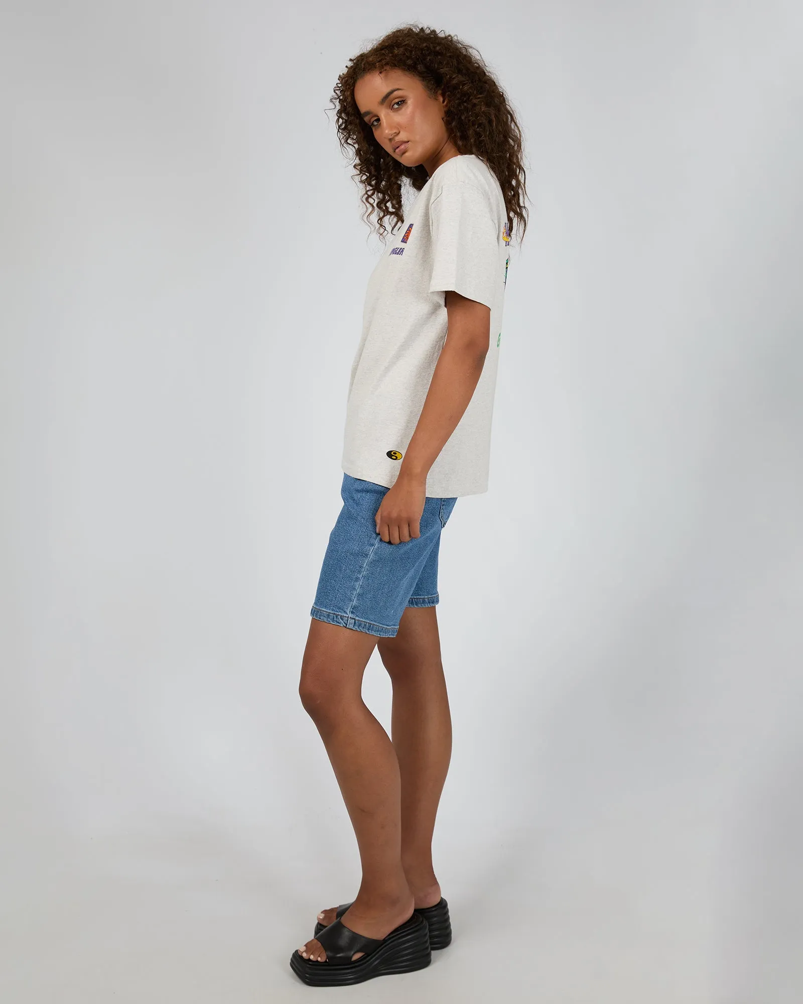 World Tour Relaxed Tee Grey Marle sold by edge clothing product image thumbnail 5
