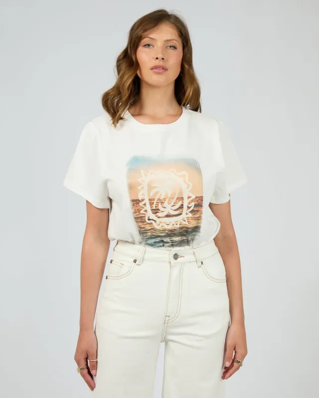 Toledo Daily Tee Vintage White sold by edge clothing