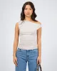 Lottie Top Natural sold by edge clothing