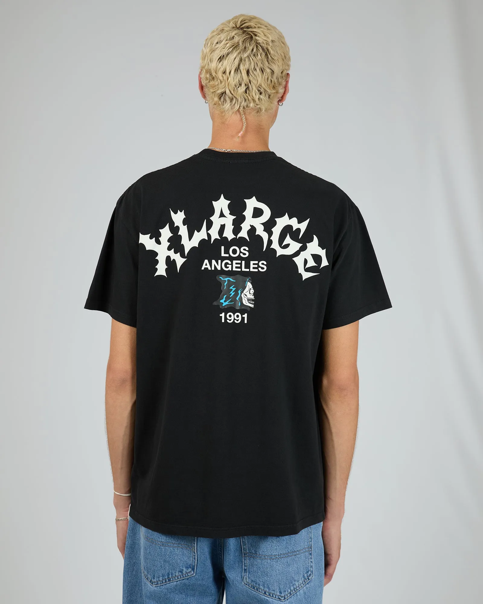 Skull La Ss Tee Black sold by edge clothing product image thumbnail 2