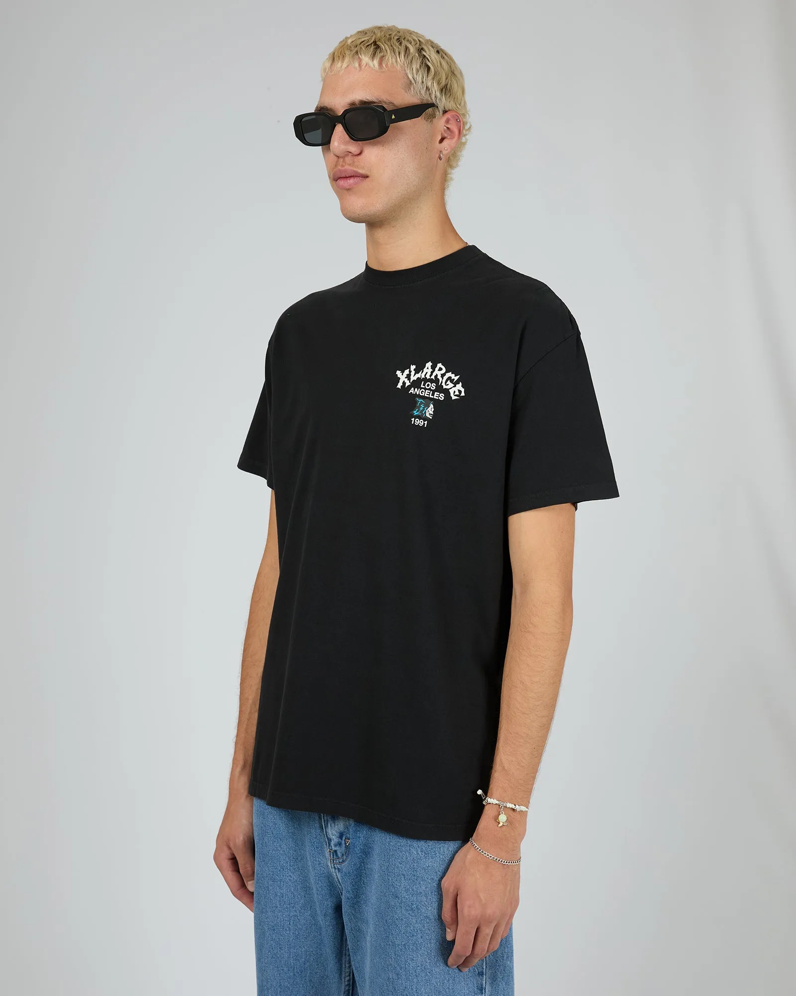 Skull La Ss Tee Black sold by edge clothing product image thumbnail 4